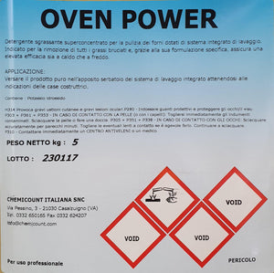 Detersivo OVEN POWER professionale per forni 4x5Lt (20 Lt) - Valtservice Grandi Impianti