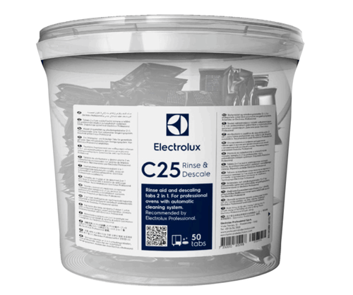 Brillantante solido C25 ELECTROLUX professionale per forno 50PZ - Valtservice Grandi Impianti
