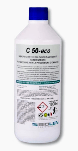 Disincrostante C50 sanitizzante per macchine produttori di ghiaccio 4x1Lt - Valtservice Grandi Impianti