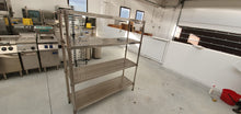 Load image into Gallery viewer, Scaffalatura a ripiani forati in acciaio inox  18/10 spessore 4 cm - Valtservice Grandi Impianti
